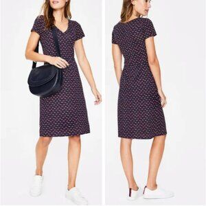 Boden Penelope Lip Print Jersey Dress Size 6